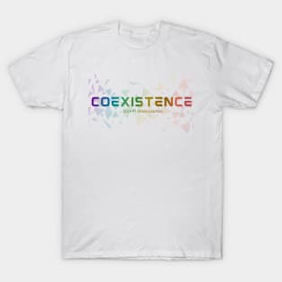 Rainbow logo Coexistence T-Shirt